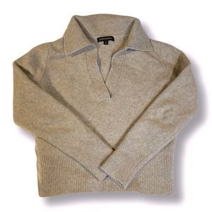 Taupe Banana Republic Polo Sweater